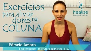 Pilates em casa exercícios para aliviar dores na coluna [upl. by Hurwit]