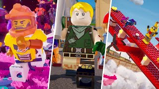 LEGO Fortnite  Tilted Towers Wing Walkers and Smoothie Odyssey [upl. by Yeliah]