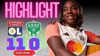 Résumé Lyon 11 vs St Etienne 0 Joli but de Melchie Dumornay [upl. by Akimit]