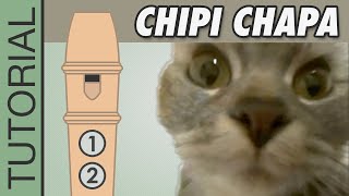 Chipi Chipi Chapa Chapa  Recorder Flute Tutorial MEME Song [upl. by Whiteley]