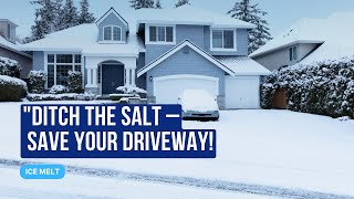 The Damage Salt Does to Your Driveway Quick Fix with Safe Paw [upl. by Ayotak]