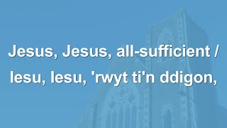 Jesus Jesus all sufficient  Iesu Iesu rwyt tin ddigon  Hymn with English and Welsh lyrics [upl. by Hines]