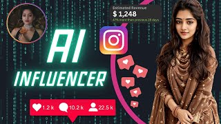 How I Created Realistic Indian AI Influencer  AI Instagram Model [upl. by Cordle]