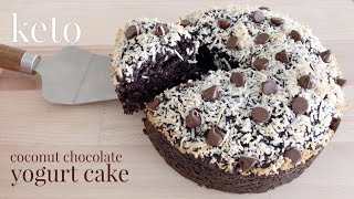 Keto Coconut Chocolate Yogurt Cake [upl. by Valora]