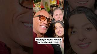 We accidentally bumped into Dwayne ‘The Rock’ Johnson in London 😳 shorts [upl. by Ggerg926]