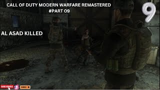 CALL OF DUTY MODEREN WARFARE REMASTERED IN HINDI PART09 AL ASAD KILLED [upl. by Leahpar]