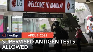 Philippines allows supervised antigen tests for inbound travelers [upl. by Edmead]