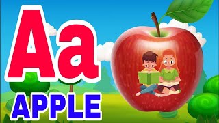 A for apple b for ballA for apple with spellingWrite abcd to z Alphabets with Sounds [upl. by Nebuer704]