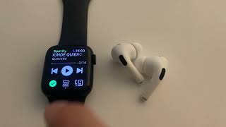 Apple Watch Using Spotify [upl. by Elagibba]