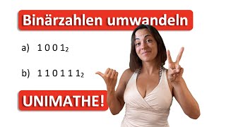 🎓 Wandle vom BINÄRSYSTEM ins DEZIMALSYSTEM um  Klausuraufgabe Uni Quantitative Methoden [upl. by Ludeman809]