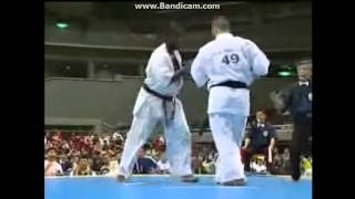 Ewerton Texeira Brasil vs Lechi Kurbanov Russia Kyokushin fight [upl. by Vandervelde]