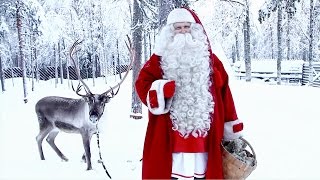 Messaggio di Babbo Natale per i bambini Lapponia per il prossimo Natale Finlandia Rovaniemi Santa [upl. by Hesky]