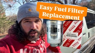 I Replaced My Toyota Hiace Super Customs Fuel Filter in Minutes [upl. by Filbert]