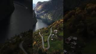 A River through beautiful Mountains Norway peace nature fjord [upl. by Eiramlatsyrc]