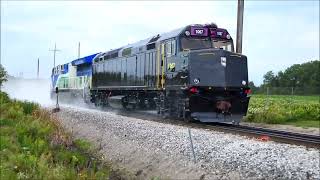 Bostons MBTA F40PH3C 1067 Tests plus horn and dust show mbta emd f40ph [upl. by Carmen]