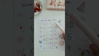 Kids Worksheet Nursery Learn Numbers in Easy Way kidslearning kindergarteners toddlerworksheets [upl. by Avruch]