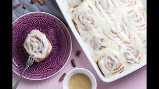 Zimtschnecken mit Frischkäseguss  so lecker einfach selbst gebacken [upl. by Rehpotsihc435]