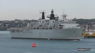 LOOKING BACK ON THIS DAY  HMS ALBION LEAVES DEVONPORT AT DEVILS POINT 18722 [upl. by Akinet324]