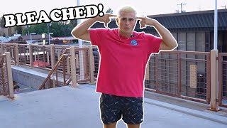 I BLEACHED my hair for YouTube [upl. by Hannad732]