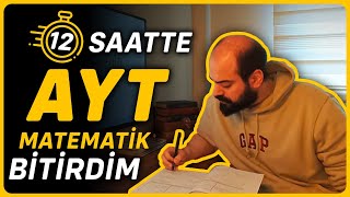 12 Saatte AYT Matematik Bitirdim tyt ayt yks [upl. by Blondie]