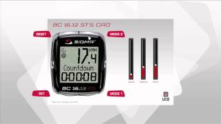 SIGMA SPORT  BC 1612 STS CAD  Functions EN [upl. by Cole622]