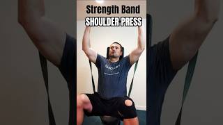 Resistance Band Exercise  Shoulder Press shoulderworkout resistancebands [upl. by Ledda902]