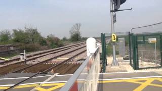 Rowston north level crossing Monday 21414 lincs [upl. by Ennaxor503]