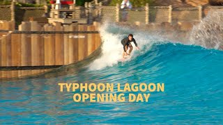 Surfing Disney’s TYPHOON LAGOON Wave Pool April 1 2024 [upl. by Annuhsal583]