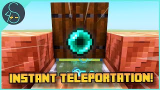 How to make an Ender Pearl Stasis Chamber Minecraft Instant Teleportation [upl. by Noni]