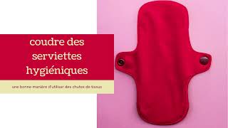 Coudre une serviette hygiénique DIY  patron [upl. by Anitnelav]