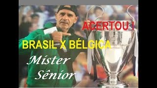 MISTER SENIOR acerta placar e eliminação do BRASIL na COPA 2018  BRASIL x BÉLGICA [upl. by Elay]