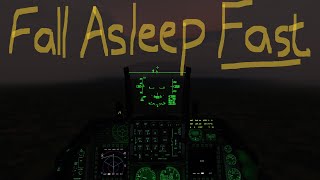 SLEEPSCAPE Fall Asleep Fast F16 cockpit amp rain ambiance sleep focus study [upl. by Eninnaj]