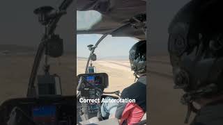 Autorotation Training for Engine Failure aviation helicopters flighttraining flightschool [upl. by Eiryk]