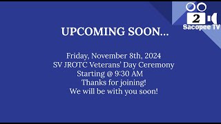 Sacopee Valley High School JROTC Veterans Day Ceremony 11824 [upl. by Katherin]