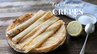 How To Make French Crêpe batter  Crêpe suzette tutorial part 1 [upl. by Nirihs523]