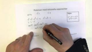 Ma2b Potenser med rationella exponenter [upl. by Maitland828]