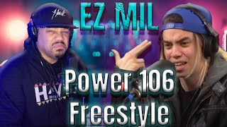 ITS ALL CAP   EZ MIL  Power 106 Freestyle  REACTION  Commentary [upl. by Fermin]