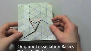 Origami Tessellation Basics Triangle Twist [upl. by Bayly550]