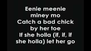 Justin Bieber FtSean Kingston Eenie Meenie Lyrics [upl. by Bronk]