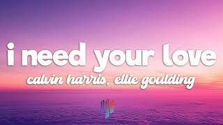 Calvin Harris Ellie Goulding  I Need Your Love Lyrics [upl. by Pero]