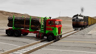 Trains vs Cars Crashes 1  BeamNGdrive  Mohammad Huzaifa BeamNG [upl. by Orth]