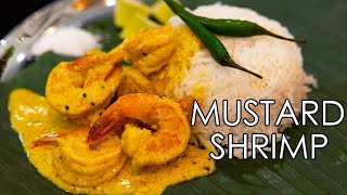 Quick amp Healthy Bengali Style Mustard Shrimp  Shorshe Chingri [upl. by Loretta]