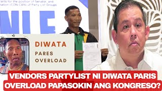 DIWATA PARES OVERLOAD SUSUBOKAN PASOKIN ANG KONGRESO SA KANYANG VENDORS PARTYLIST [upl. by Kreda]