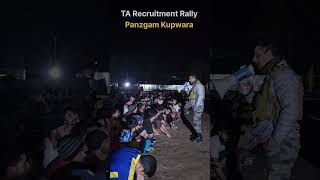 🔥 TA Army Recruitment Rally at Panzgam Kupwara 🇮🇳 motivationalvideo shorts attitude 💪 [upl. by Tsew897]