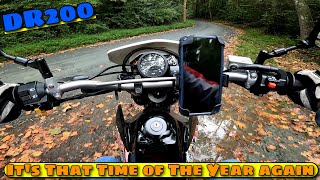 DR200 MotoVlog  Its That Time of the Year Again dualsport [upl. by Allerie]