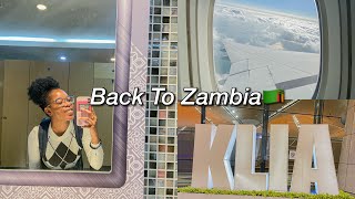 Flying Back to Zambia✈️🇿🇲 Travel Vlog  KayxTee [upl. by Lissner]