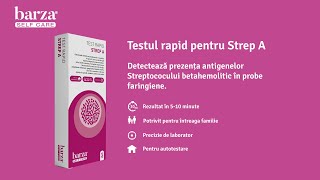 Test rapid pentru Strep A  Instrucțiuni de utilizare [upl. by Jacquenetta980]