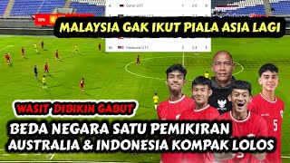 Malaysia gak diajak timnas Indonesia amp australia kompak lolos ke piala asia u17 2025 [upl. by Pallua]