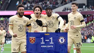 West Ham v Chelsea 11  Highlights  Premier League [upl. by Alleunam803]