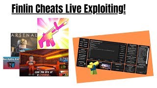 Finlin Cheats  Live Roblox Exploiting [upl. by Artie]